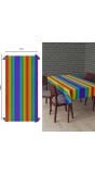 Tafelkleed gekleurd metallic 137 x 274 cm