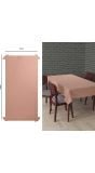 Tafelkleed roségoud metallic 137 x 274 cm
