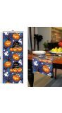 Tafelloper vrolijke halloween figuren linnen