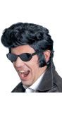 The King Elvis pruik zwart