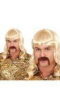 Tiger King Pruik en Snor Joe Exotic