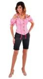 Tiroler blouse dames roze
