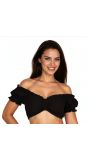 Tiroler Blouse Zwart Dames Oktoberfest