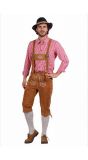 Tiroler Oktoberfest Leren Kniebroek Bruin Heren