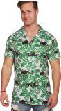 Tropisch Groen Shirt met Palmbladeren Design