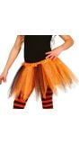 Tutu kind oranje glitters