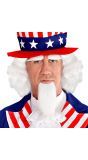 Uncle Sam pruik, baard en wenkbrauwen