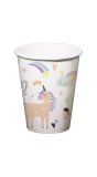 Unicorn & rainbow wegwerp bekers