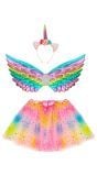 Unicorn glitter sterren verkleedkleding kinderen