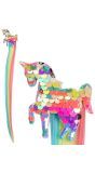 Unicorn haar extension kinderen