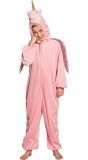 Unicorn onesie meisjes roze
