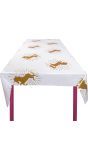 Unicorn themaparty tafelkleed holografisch
