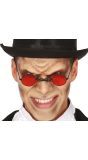 Vampier bril rode glazen halloween