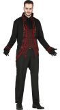Vampier rood zwart outfit heren