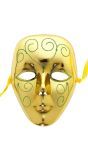 Venetiaans Masker Goud met Glitters