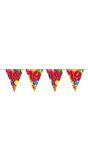 Verjaardag 19 jaar balloons vlaggenlijn 10 meter