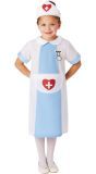 Verpleegster outfit Meisjes Wit Blauw