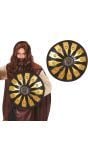 Vikingschild Zwart met Goud