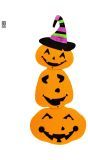 Vilten decoratie pompoen halloween