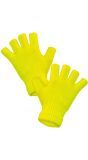 Vingerloze Handschoenen Neon Geel Dames Mannen