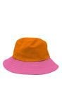 Vissershoed oranje roze Colorblock