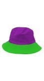 Vissershoed paars groen Colorblock
