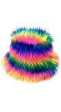 Vissershoedje Pluche Regenboog Dames Heren