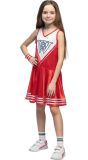 Voetbal cheerleader meisjes rood en wit