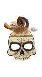 Voodoo Schedel Masker Halloween Dames Heren