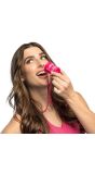 Vrijgezellenfeest Shotglaasje Ketting Roze