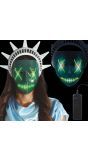 Vrijheidsbeeld verlicht masker halloween