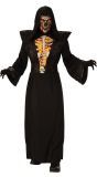 Vuur Grim Reaper Halloween Kostuum Volwassenen