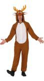 Warme rendier kerst onesie volwassenen