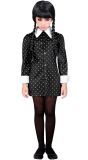 Wednesday Addams Jurkje Zwart Wit Gestipt Meisjes
