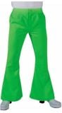 Wijde disco broek groen