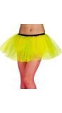 Wijde tutu dames neon geel