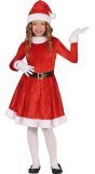 Winterse kerstmeisje jurk kinderen