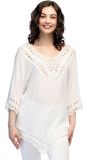 Wit 70s Hippie Tuniek Dames