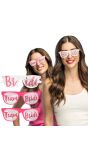 Wit Roze Brillenset Dames Team Bride
