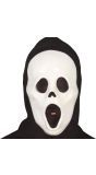 Wit spook masker met kap halloween