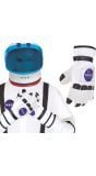 Witte Astronaut Handschoenen Carnaval