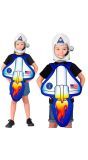 Witte Astronaut Verkleedset met Helm Kind 110-116 cm