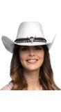 Witte Django Western Hoed