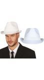 Witte Gangster Fedora 20s