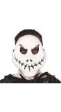 Witte geest grijnzend masker halloween