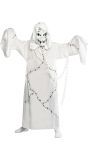Witte Ghoul met Ketting Kostuum Kinderen Halloween