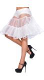 Witte glimmende petticoat