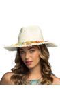 Witte Mexicaanse Stro Hoed
