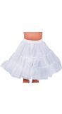 Witte petticoat vrouwen middel lang