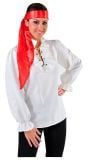 Witte piraten blouse dames